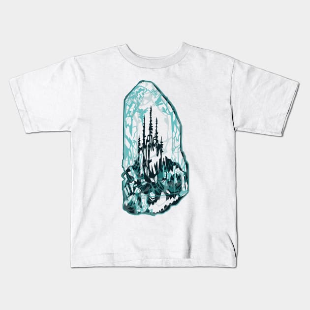 Crystal Kingdom Kids T-Shirt by aecdesign